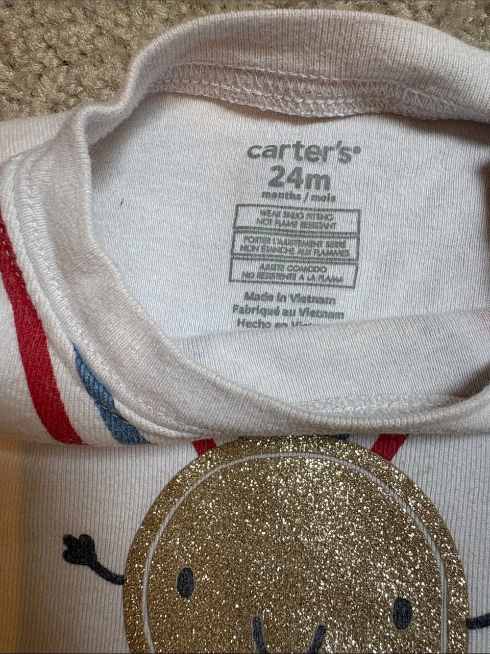 Olympic gold medal pajamas- 24 mos